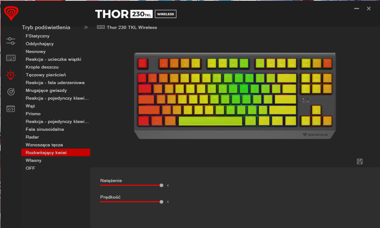 Genesis Thor 230 TKL Wireless 8 Genesis Thor 230 TKL Wireless — Recenzja limonkowego mechanika