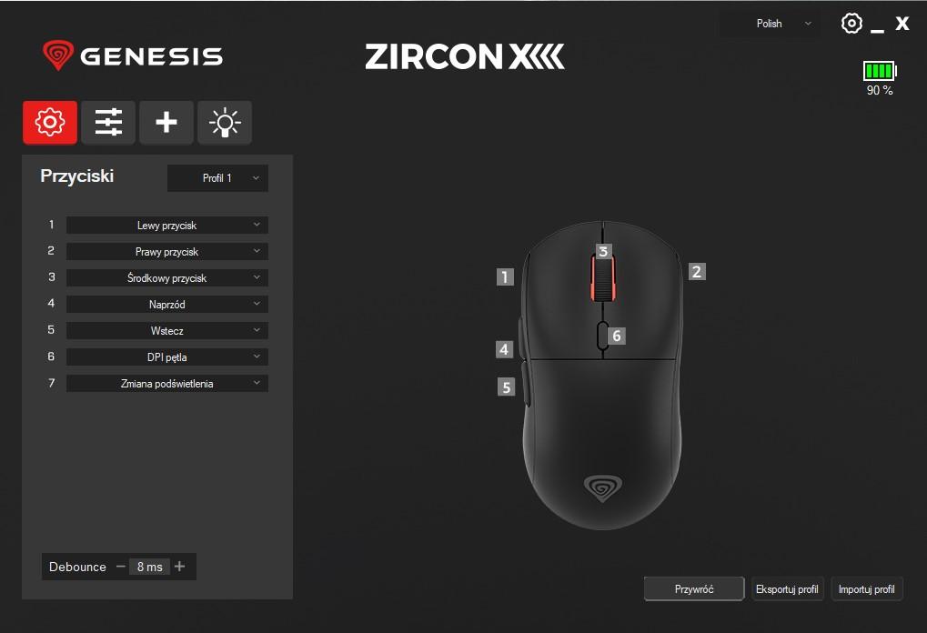 genesis zircon xiii soft 1 Genesis przeszedł myszki świętując 13-lecie - Recenzja Genesis Zircon XIII