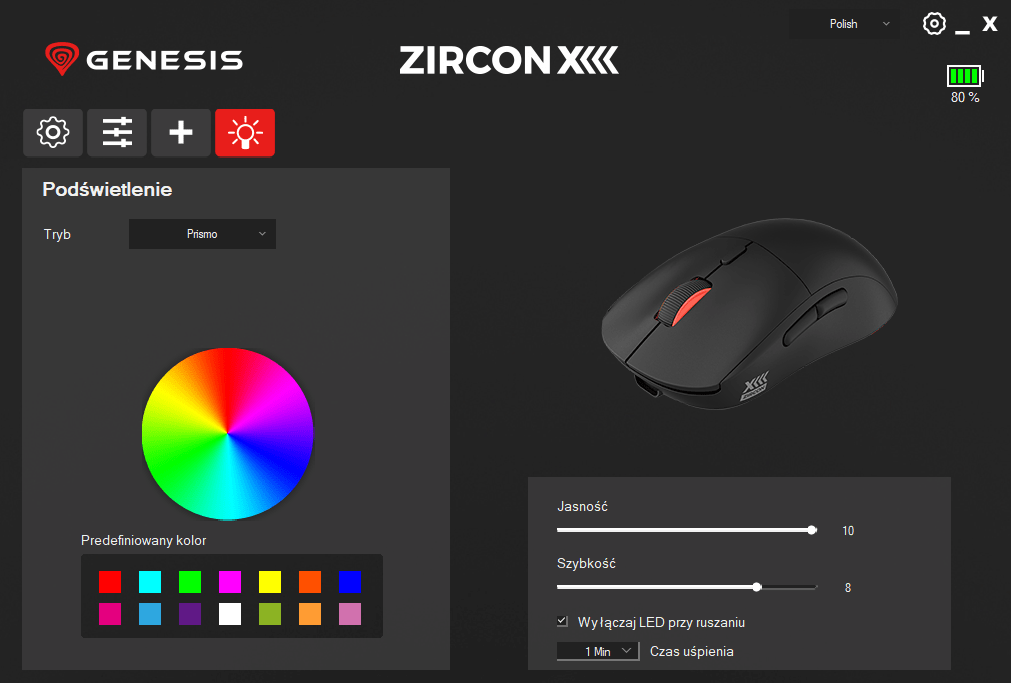 genesis zircon xiii soft 4 Genesis przeszedł myszki świętując 13-lecie - Recenzja Genesis Zircon XIII