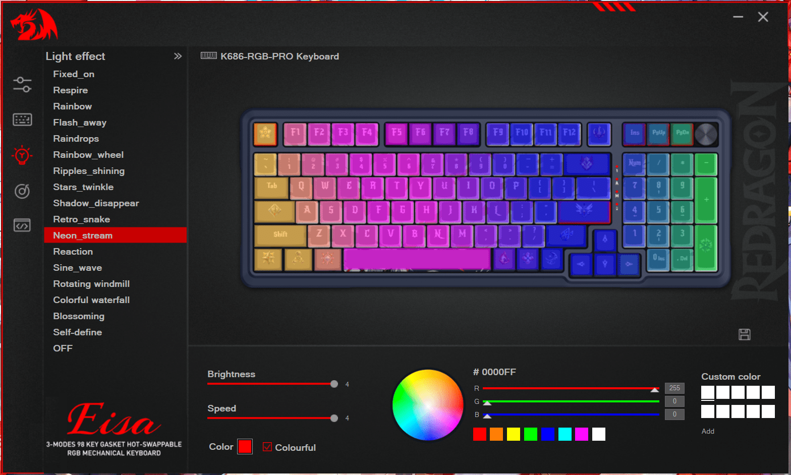 Redragon Eisa Pro 2 Redragon Eisa Pro — Klawiatura, która się wyróżnia