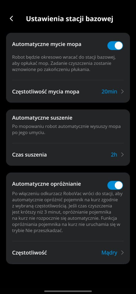 Eufy X10 Pro Omni apka stacja robocza