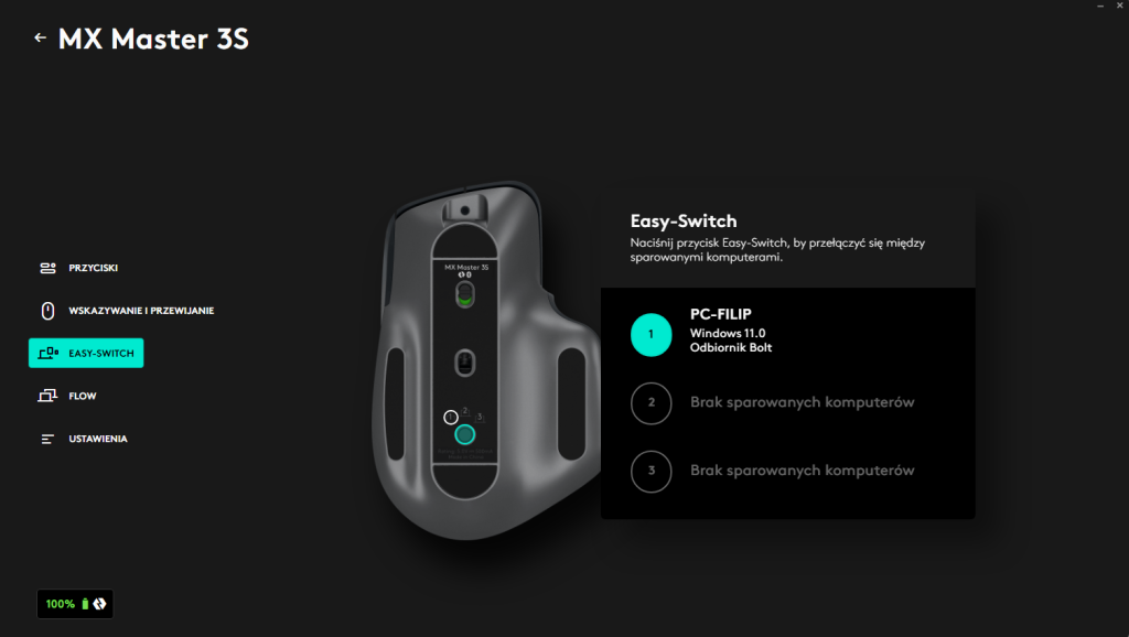 Logitech MX Master 3S Easy Switch