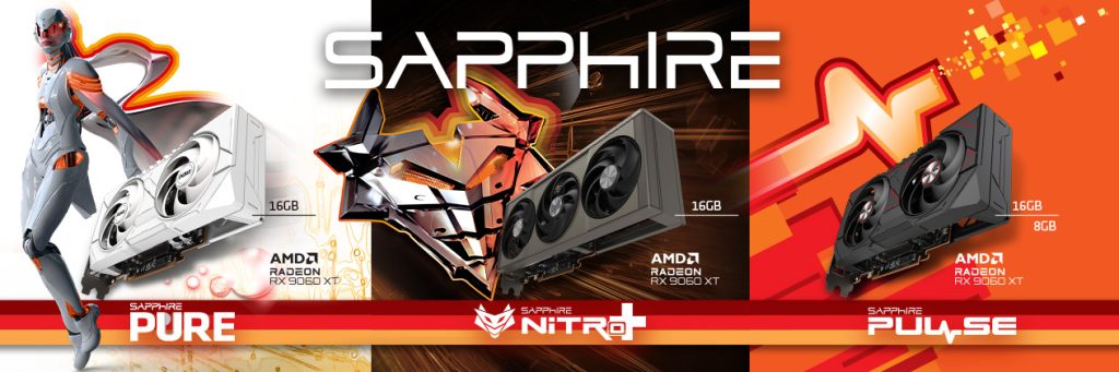 SAPPHIRE wprowadza do sprzedaży modele z serii AMD Radeon RX 9060 XT