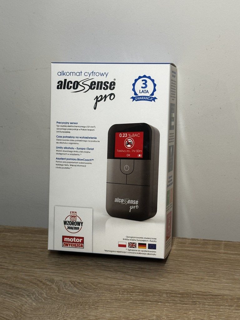 AlcoSense Pro przód pudełka