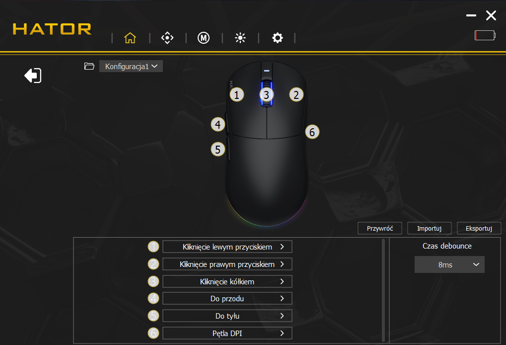 HATOR Quasar 3 ULTRA oprogramowanie