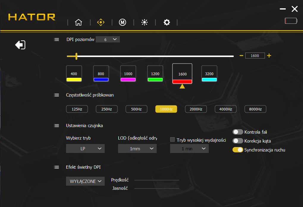 HATOR Quasar 3 ULTRA oprogramowanie