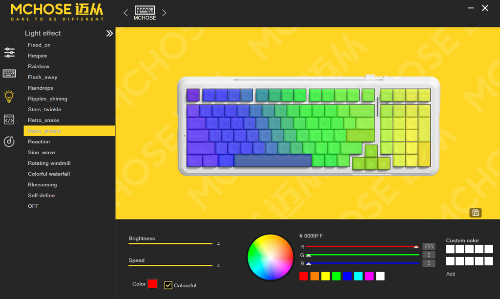 Klawiatura z RGB 360°? Recenzja Mchose K99