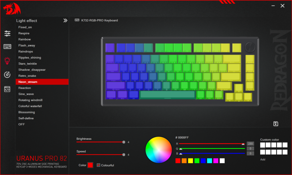 Redragon URANUS Pro 82 Custom soft