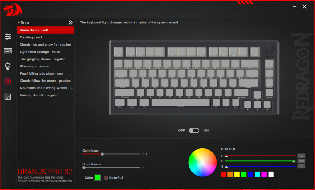 Redragon URANUS Pro 82 Custom soft