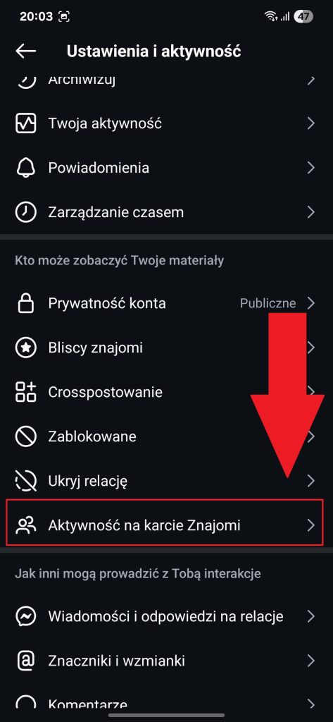 Jak ukryć polubienia Reels przed znajomymi