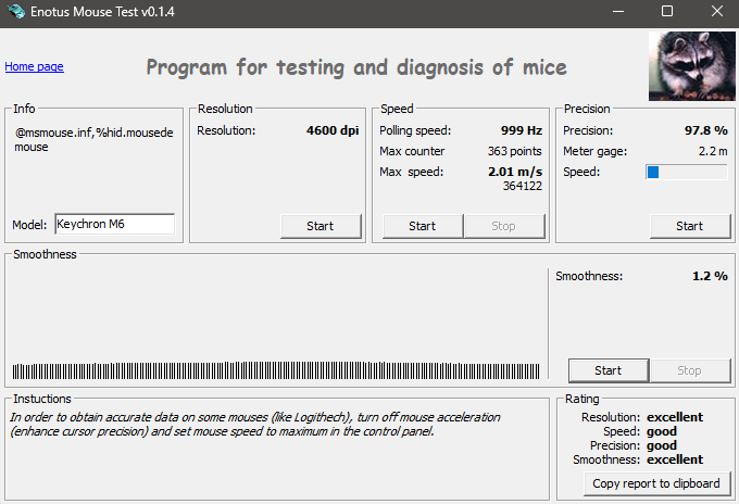 Keychron M6 MouseTest