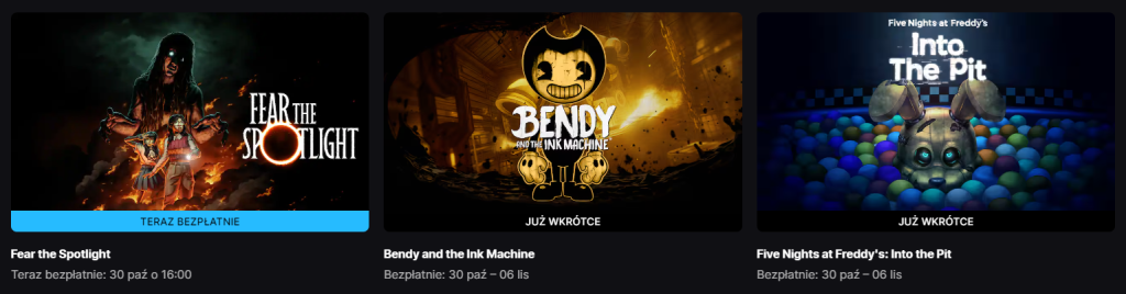 Halloween w Epic Games — 3 darmowe horrory dla każdego! zlozone.net