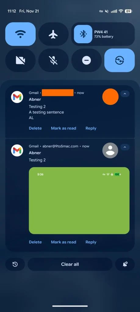 Zdjęcia zamiast tekstu w Gmail