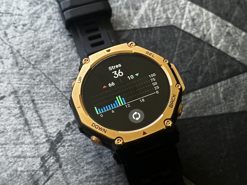 Amazfit T-Rex 3 Pro stres