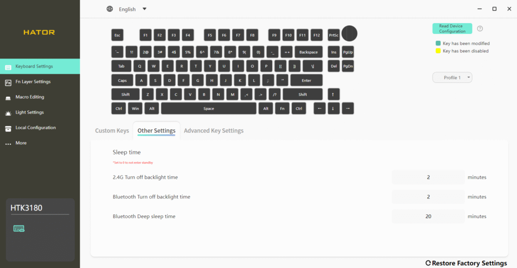 HATOR Skyfall 80 Pro Wireless soft