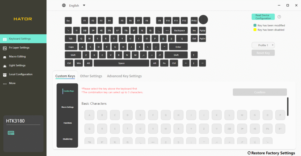 HATOR Skyfall 80 Pro Wireless soft