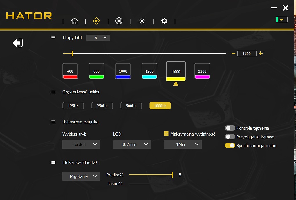 Hator Pulsar 3 Pro - Oprogramowanie