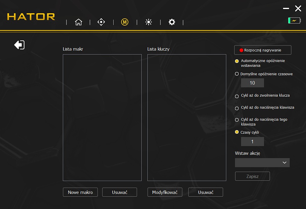 Hator Pulsar 3 Pro - Oprogramowanie