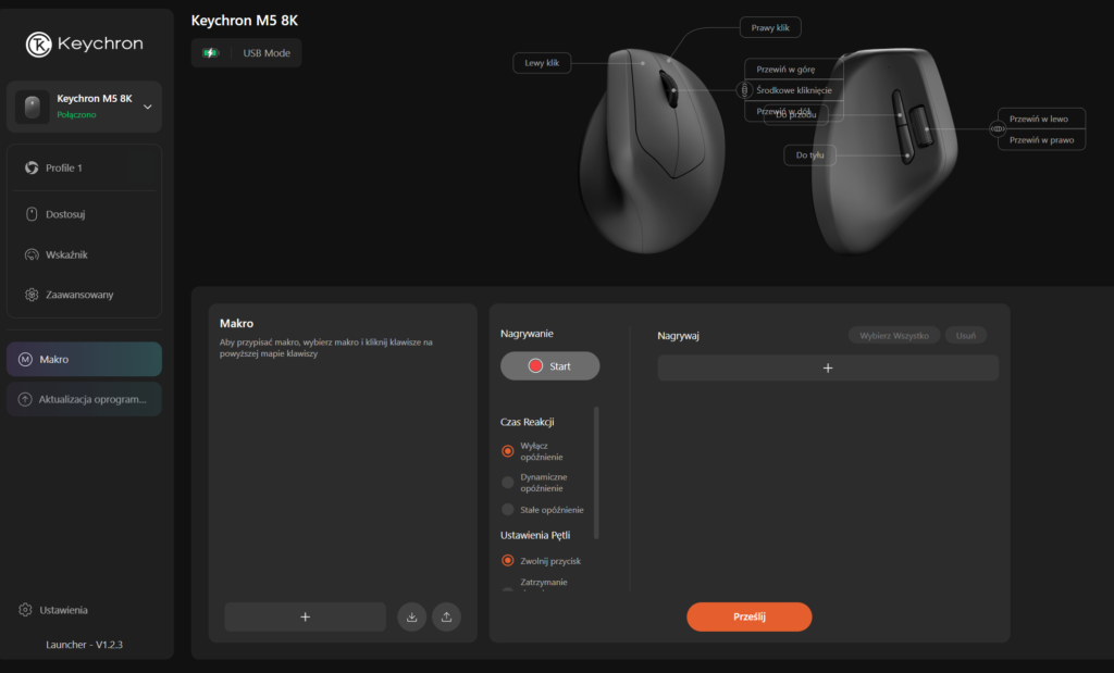 Keychron M5 Aplikacja