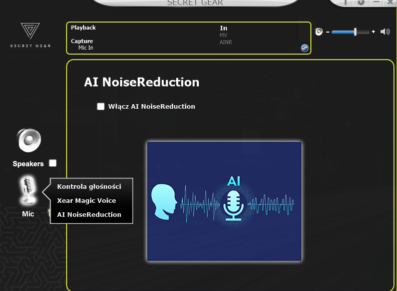 Secret Gear Oprogramowanie