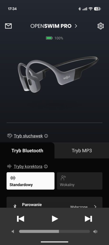 Shokz OpenSwim Pro apka 1 Test Shokz OpenSwim Pro - Słuchawki, które nie boją się niczego