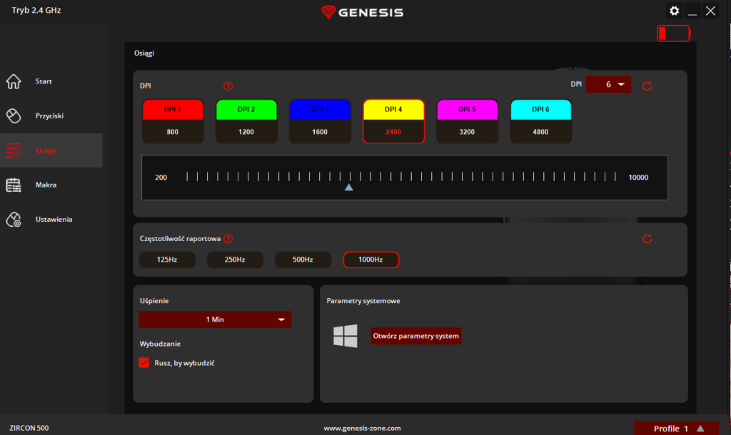 Genesis Zircon 500 G2