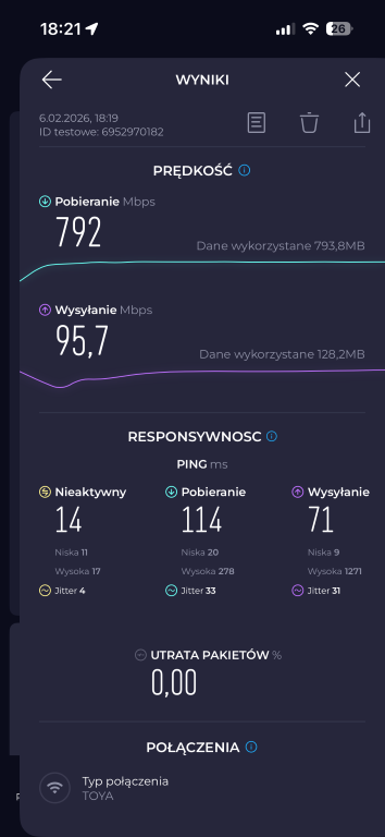 Mercusys MR47BE predkosci