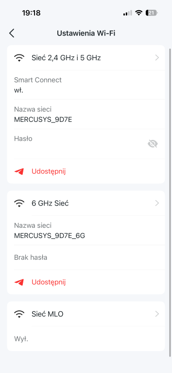 Mercusys MR47BE aplikacja