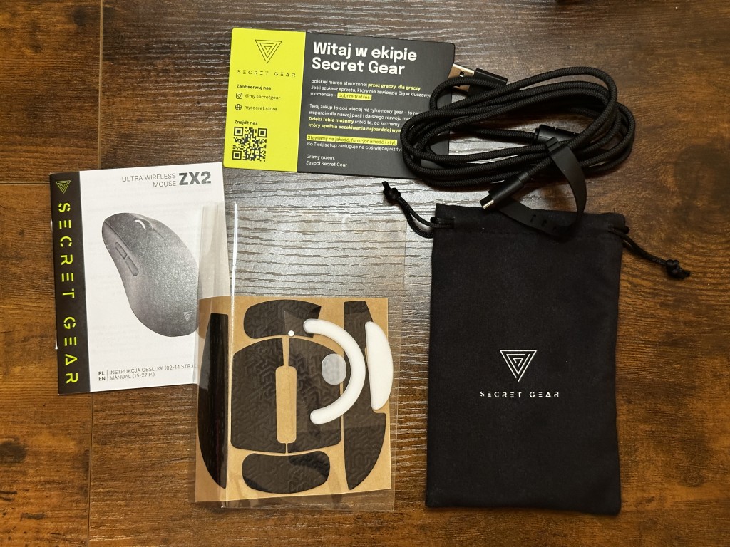 Secret Gear ZX2 zawartosc zestawu