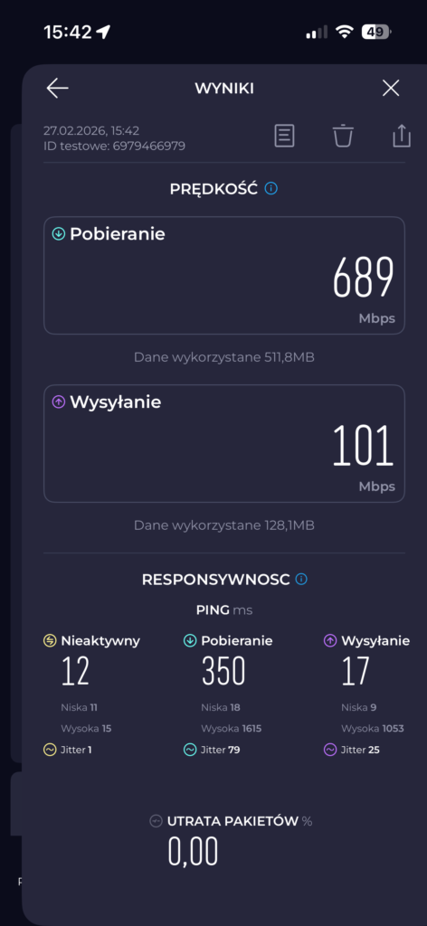 TP-Link Archer BE3600 test predkosci