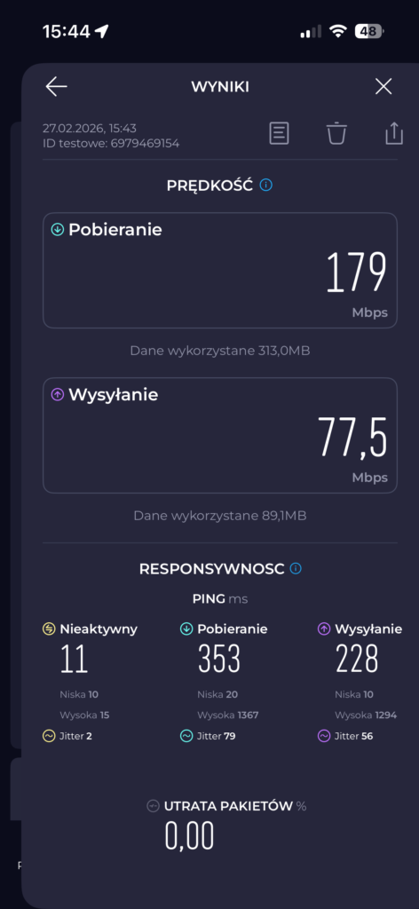 TP-Link Archer BE3600 test predkosci