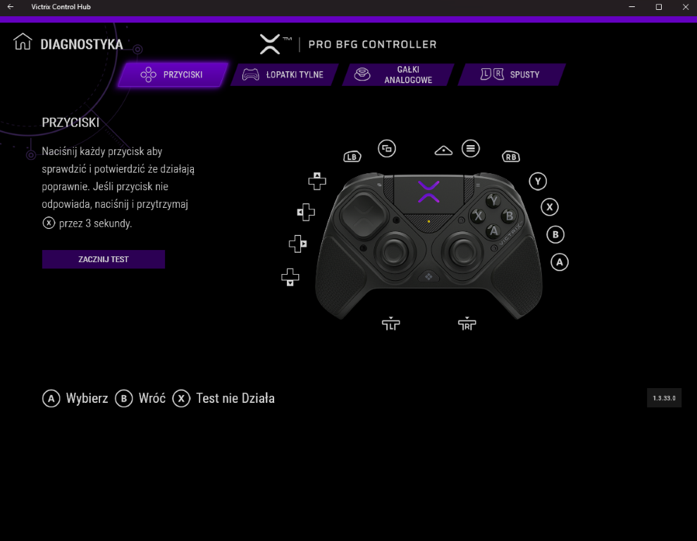 Turtle Beach Victrix Pro BFG Reloaded Wireless aplikacja