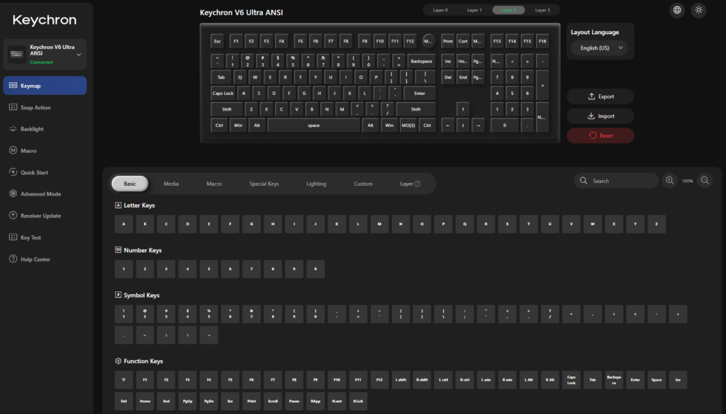 Keychron V6 Ultra 8K oprogramowanie