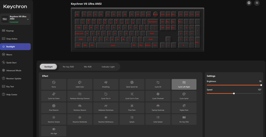 Keychron V6 Ultra 8K oprogramowanie