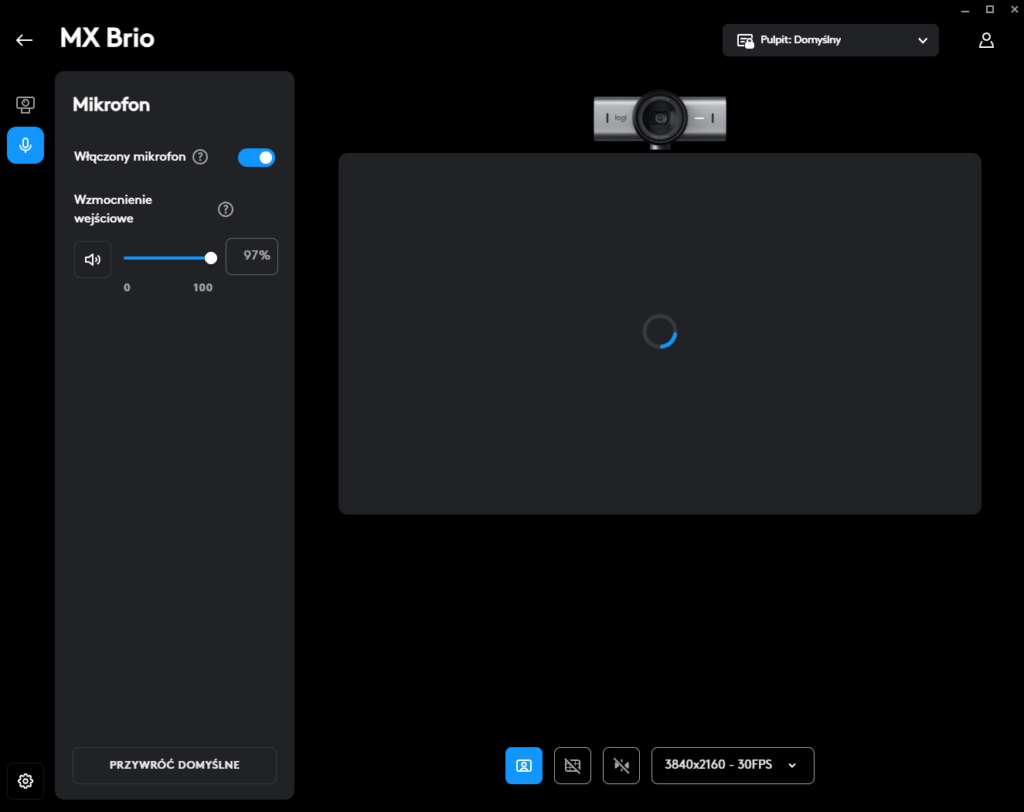 Logitech MX Brio oprogramowanie