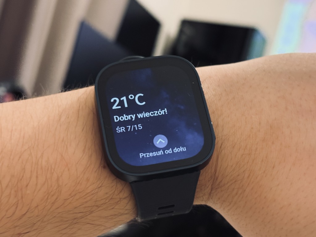 Amazfit Bip Max powiadomienie wieczorne