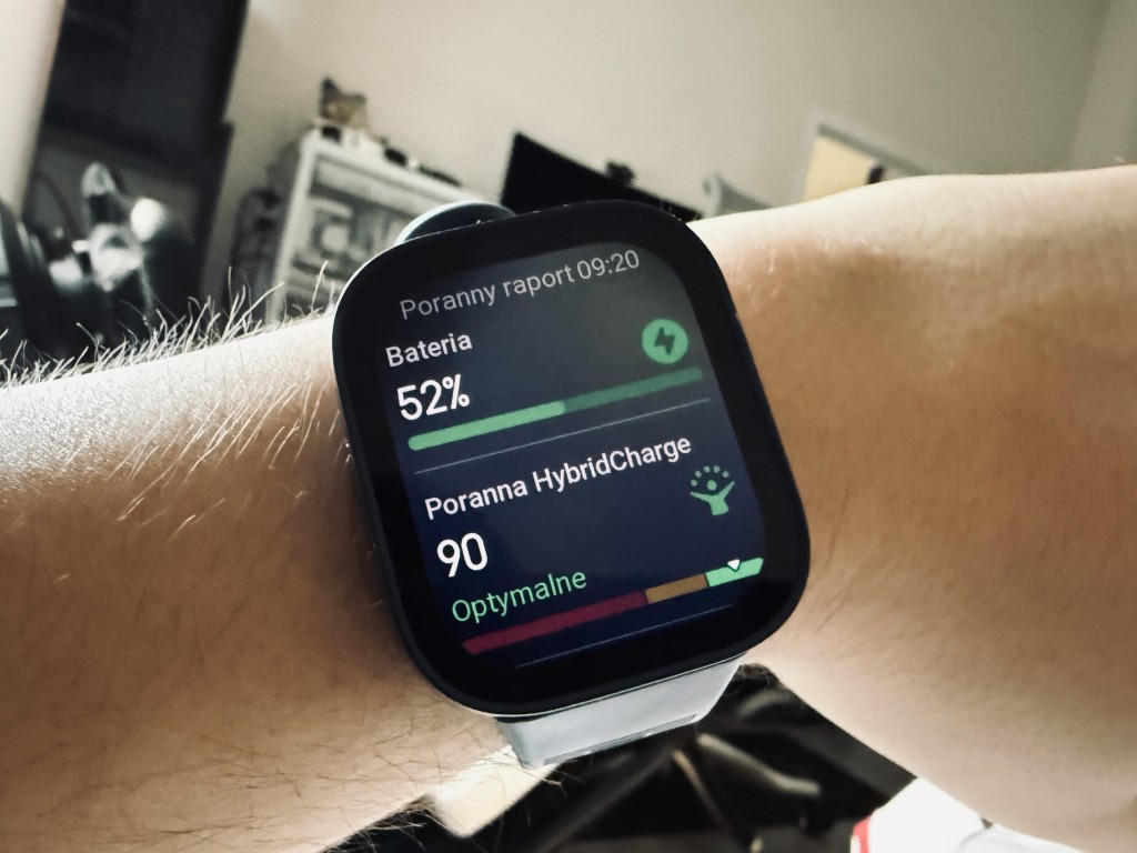 Amazfit Bip Max powiadomienie po przebudzeniu
