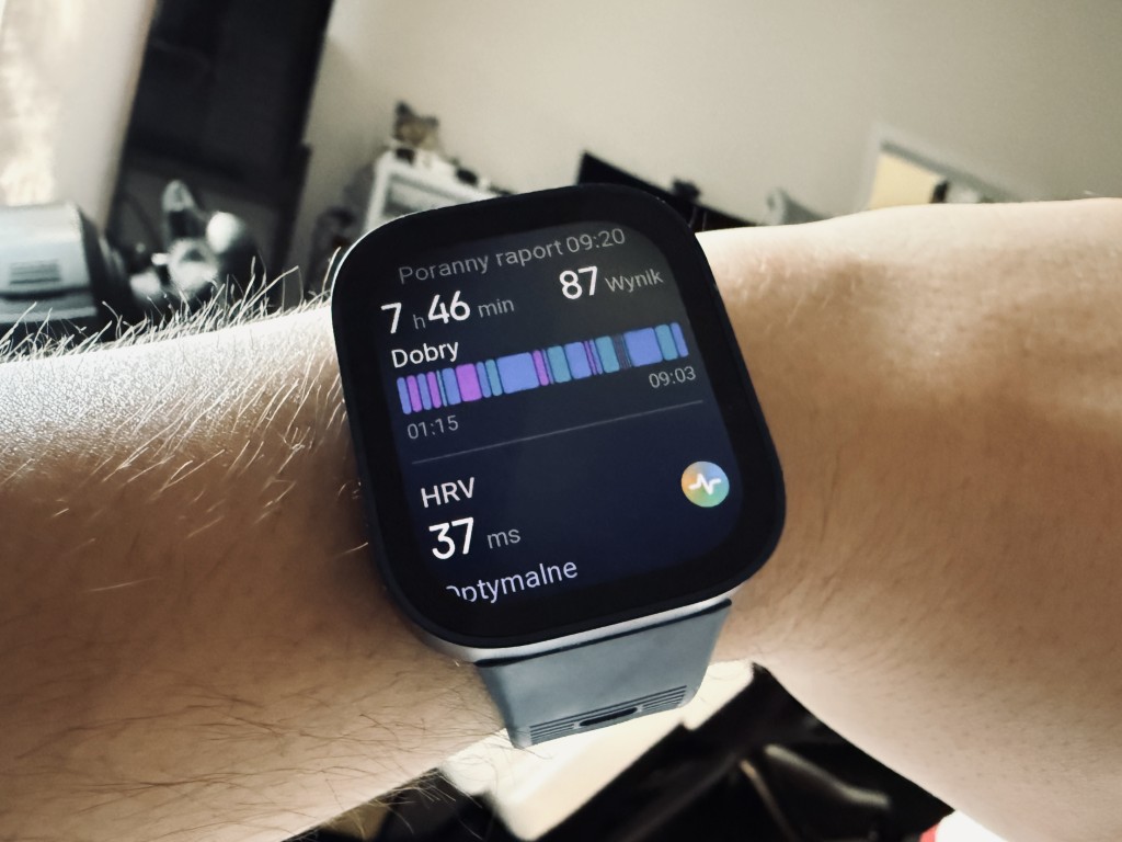Amazfit Bip Max powiadomienie po przebudzeniu