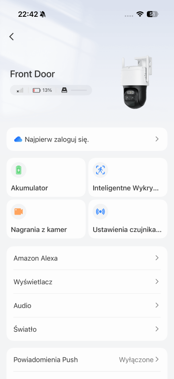 Reolink TrackMix G770 aplikacja