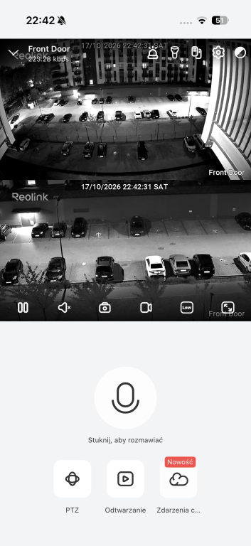 Reolink TrackMix G770 aplikacja